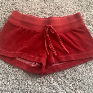 Red hard tail shorts